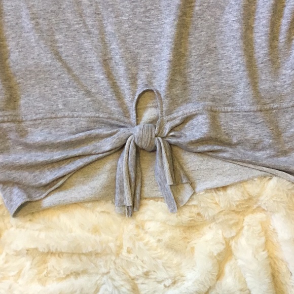 ANTHROPOLOGIE cozy tie front sweatshirt - Picture 2 of 4